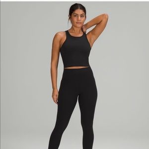 NEVER WORN Black Lululemon ribbed tank top